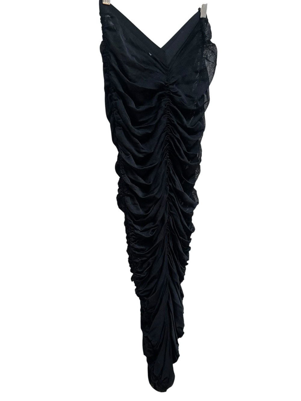 KHAITE Laure Ruched Silk Skirt - Picture 10 of 14